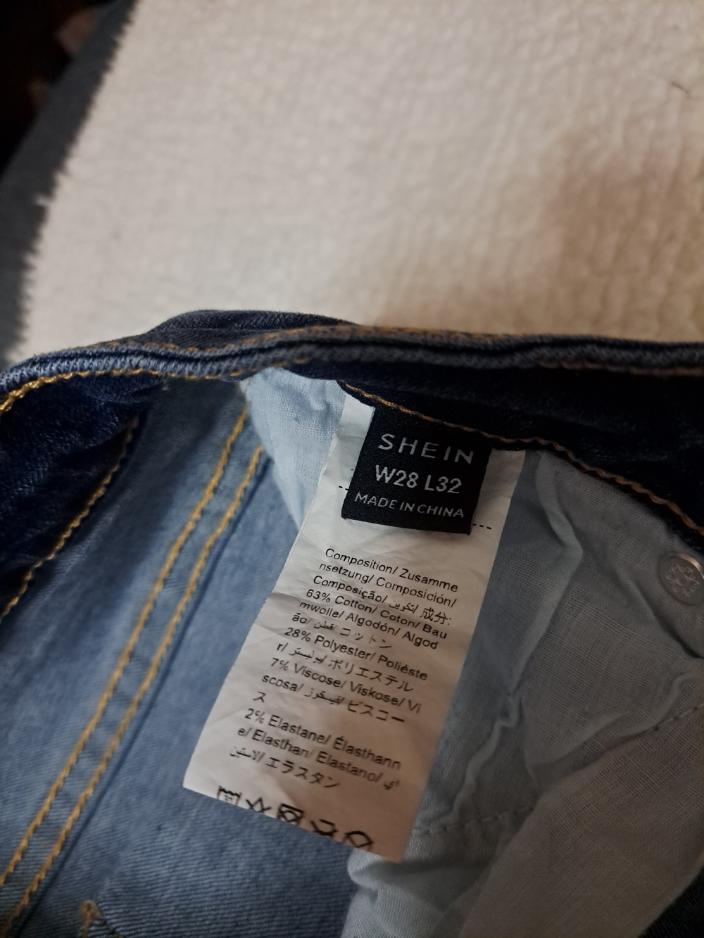 SHEIN Women's Dark Blue Denim Jeans - W28 L32
